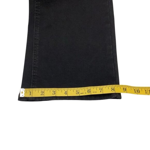 NWT OAT NEW YORK Beaded High Rise Relaxed Straight Black Jeans Size 0/25 - Picture 8 of 11